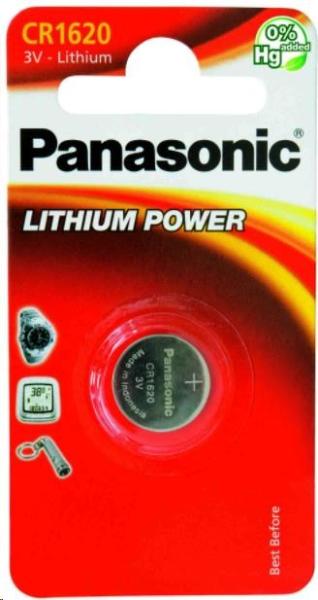 PANASONIC Lithiová baterie (knoflíková) CR-1620EL/ 1B  3V (Blistr 1ks)