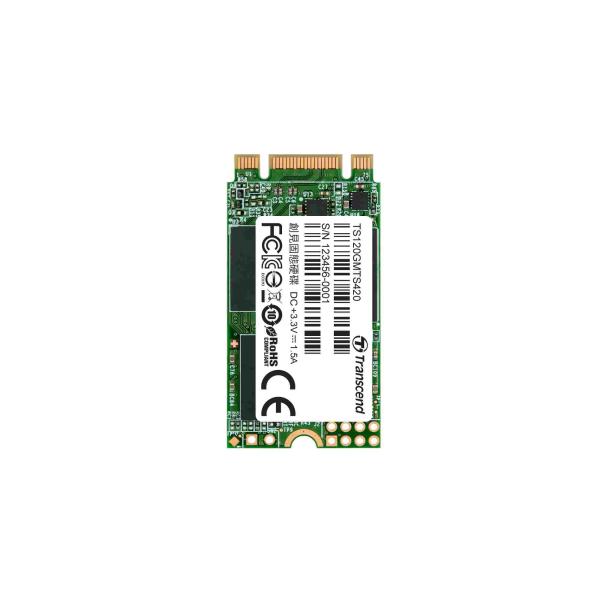TRANSCEND Industrial SSD MTS420 120GB,  M.2 2242,  SATA III 6 Gb/ s,  TLC6