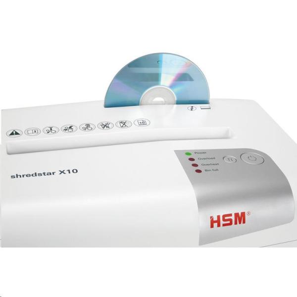 HSM ShredStar X10 White (veľkosť rezu 4, 5x30 mm,  DIN P-4 (3))2