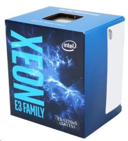 CPU INTEL XEON E3-1220 v6,  LGA1151,  3.00 GHz,  8 MB L3,  BOX