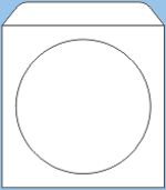 OEM papierový obal na CD s tesniacou sponou (balenie 100 ks)1 