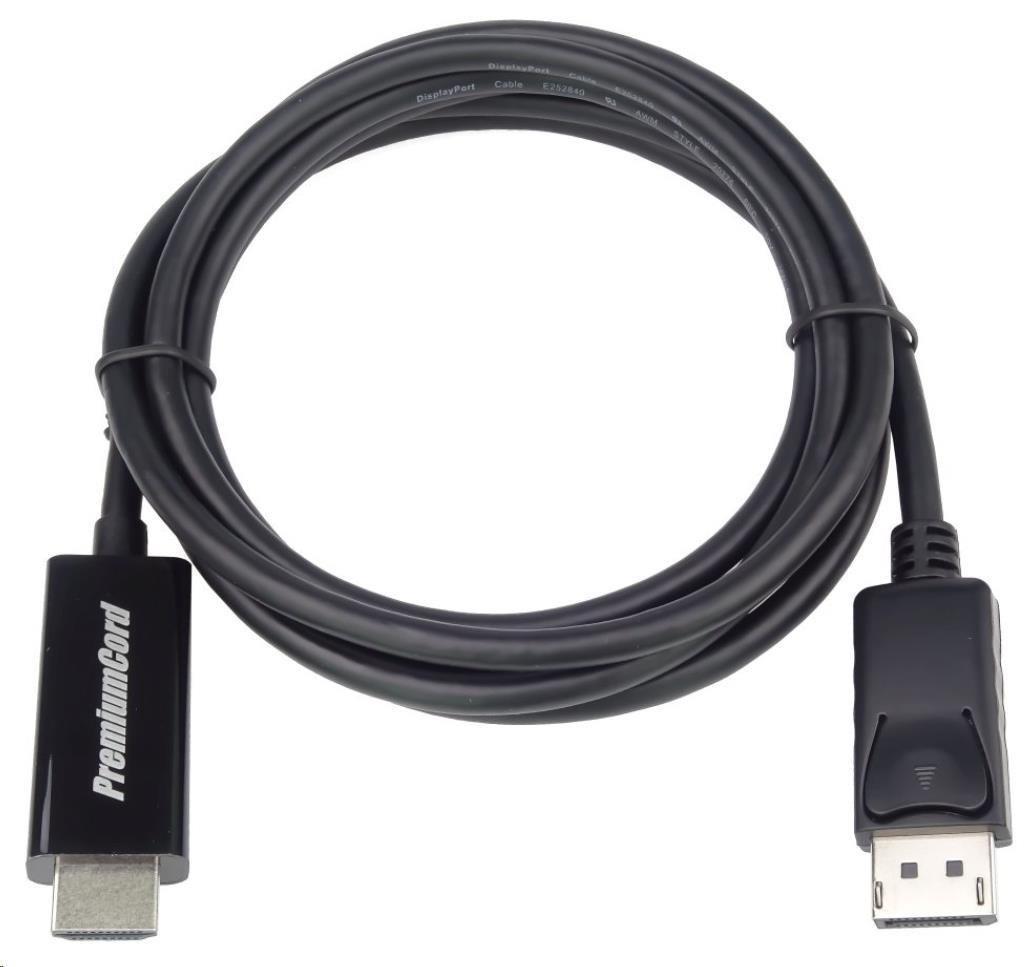 PremiumCord DisplayPort na HDMI kábel 5m M/ M0 