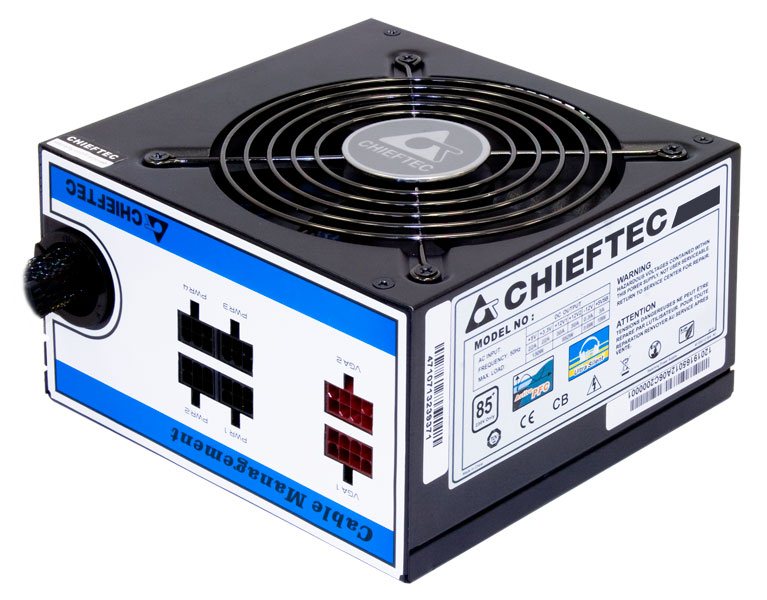 Napájací zdroj CHIEFTEC série A80,  CTG-750C,  750W,  12cm ventilátor,  Active PFC,  modulárny,  maloobchodný predaj,  85+0 
