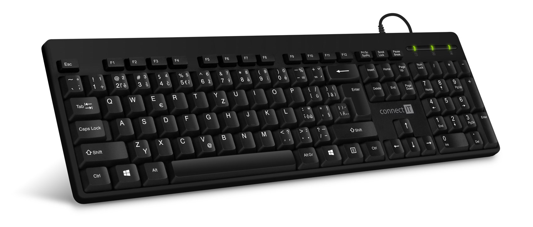 CONNECT IT Klávesnice CI-58 standard,  USB,  černá0 