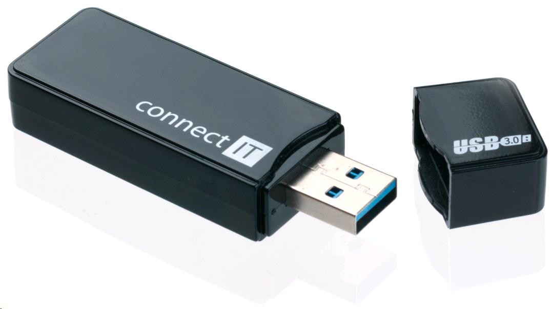 CONNECT IT Čtečka paměťových karet USB 3.0 GEAR černá0 