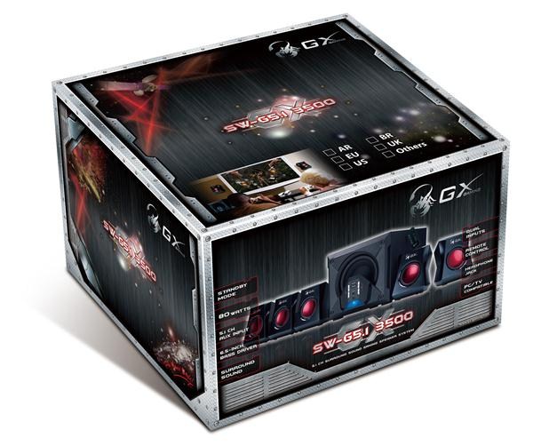 Reproduktory GENIUS GX GAMING SW-G5.1 3500/  5.1/  80W/  čierna,  DO3 
