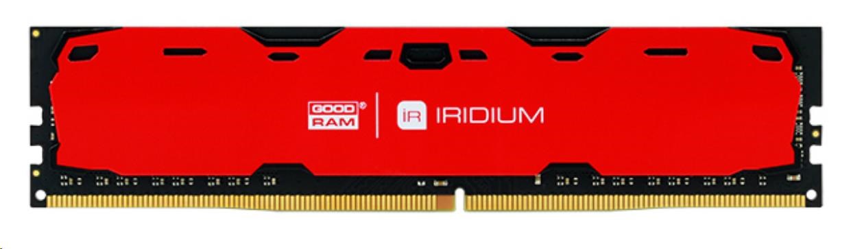 DDR4 DIMM 16GB 2400MHz CL15 (Kit 2x8GB) GOODRAM IRDM,  červená0 