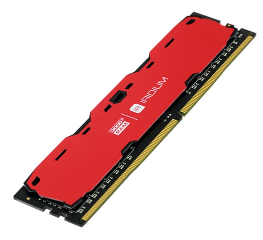 DDR4 DIMM 16GB 2400MHz CL15 (Kit 2x8GB) GOODRAM IRDM,  červená1 