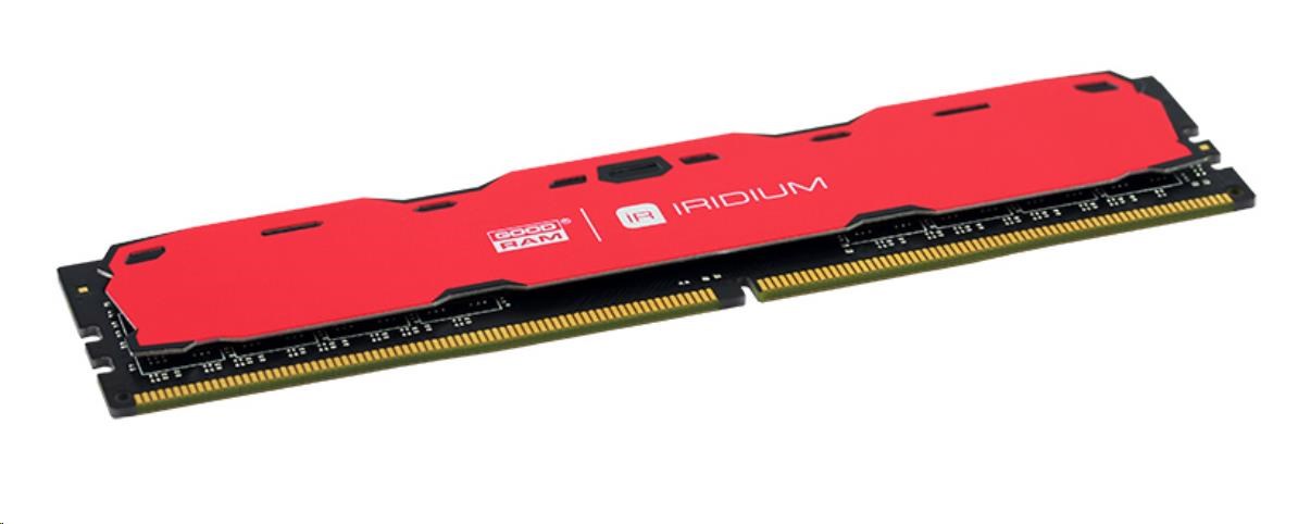 DDR4 DIMM 16GB 2400MHz CL15 (Kit 2x8GB) GOODRAM IRDM,  červená2 