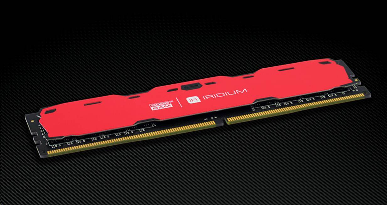 DDR4 DIMM 16GB 2400MHz CL15 (Kit 2x8GB) GOODRAM IRDM,  červená3 