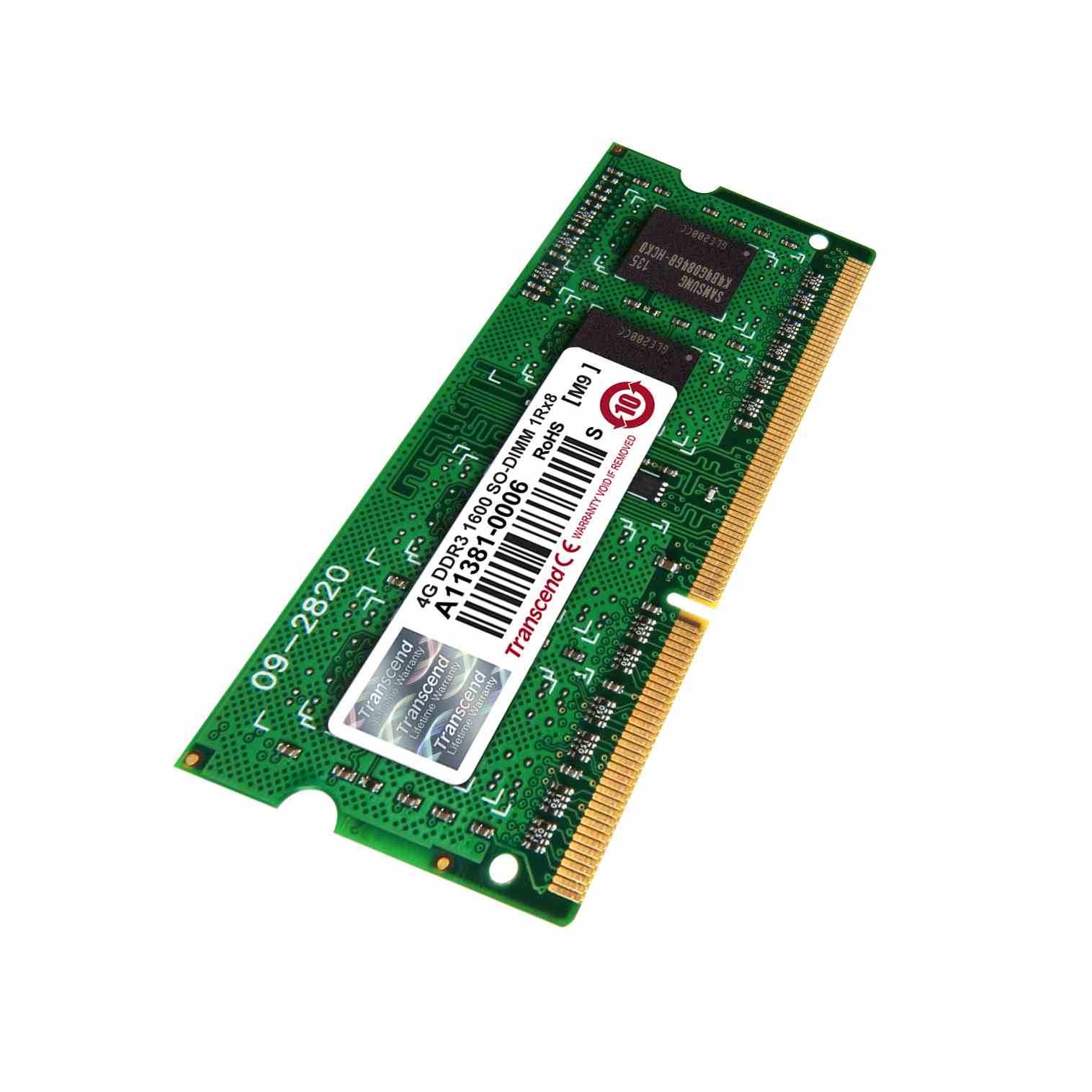 SODIMM DDR3 4GB 1600MHz TRANSCEND 1Rx8 CL112 