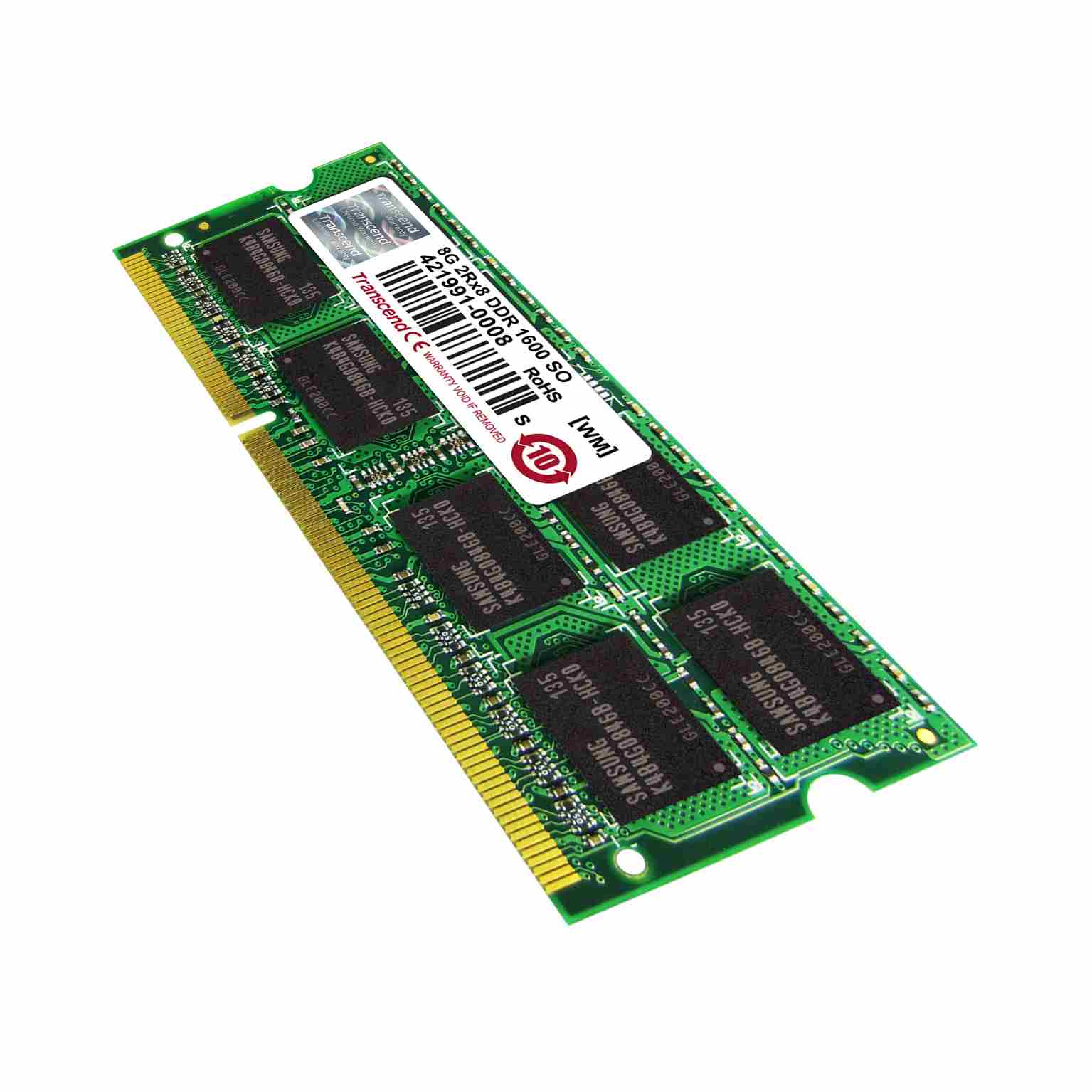 SODIMM DDR3 8GB 1600MHz TRANSCEND 2Rx8 CL111 