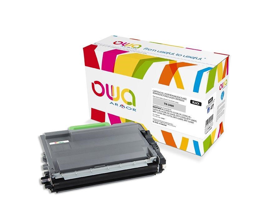 OWA Armor toner pre BROTHER HL L5000,  L5100,  L5200,  L6250, L6300, L6400, DCP L5500, 8000 strán, TN3480, čierna/ čierna (TN-3480 