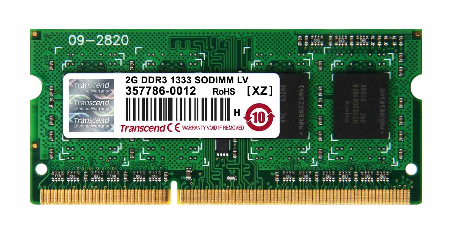 SODIMM DDR3L 2GB 1333MHz TRANSCEND 1Rx8 CL90 