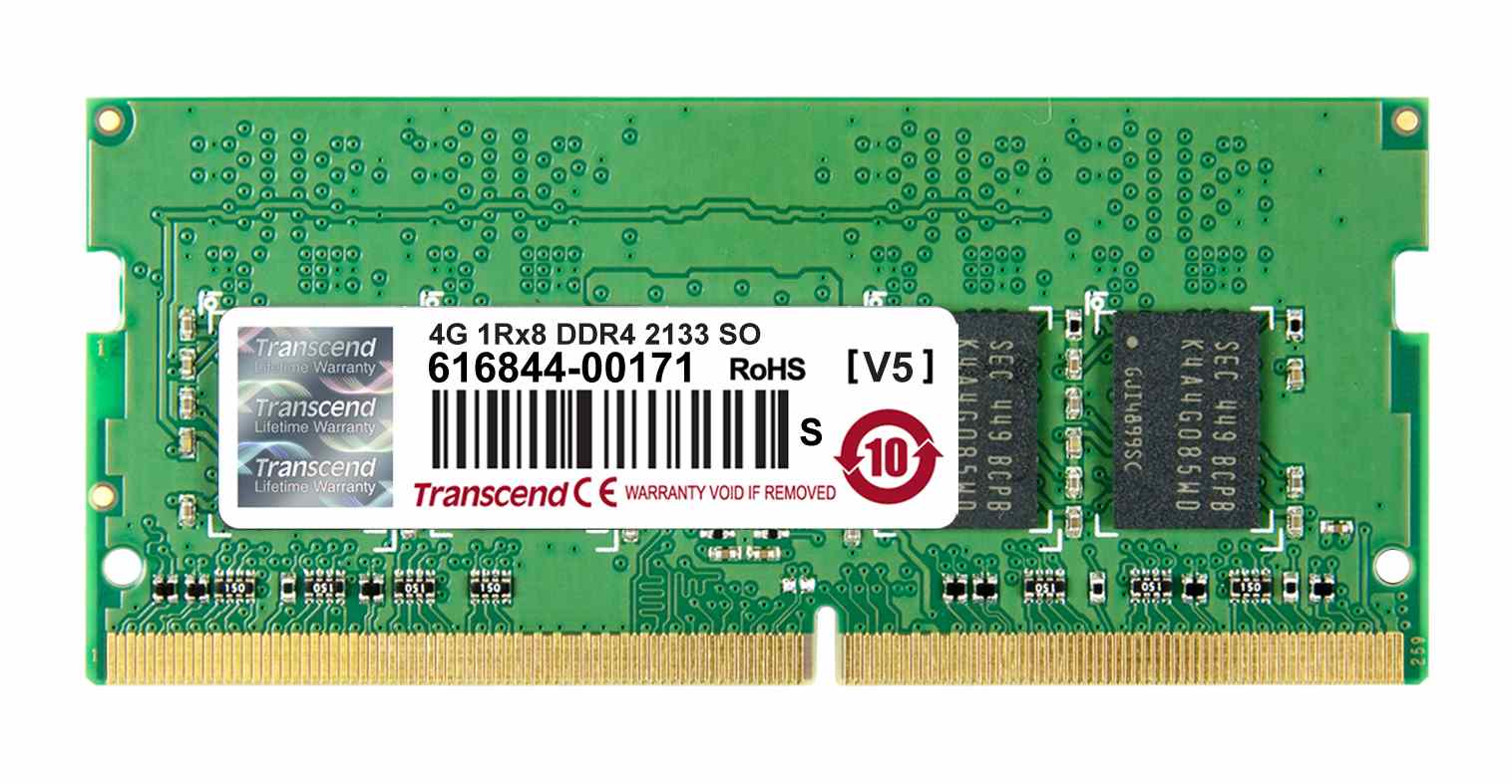 SODIMM DDR4 4GB 2133MHz TRANSCEND 1Rx8 CL150 