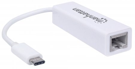 Adaptér MANHATTAN Type-C na gigabitovú sieť,  USB 3.10 
