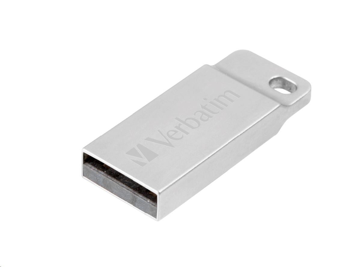 VERBATIM Flash disk 16 GB Metal Executive,  USB 2.0,  strieborná0 