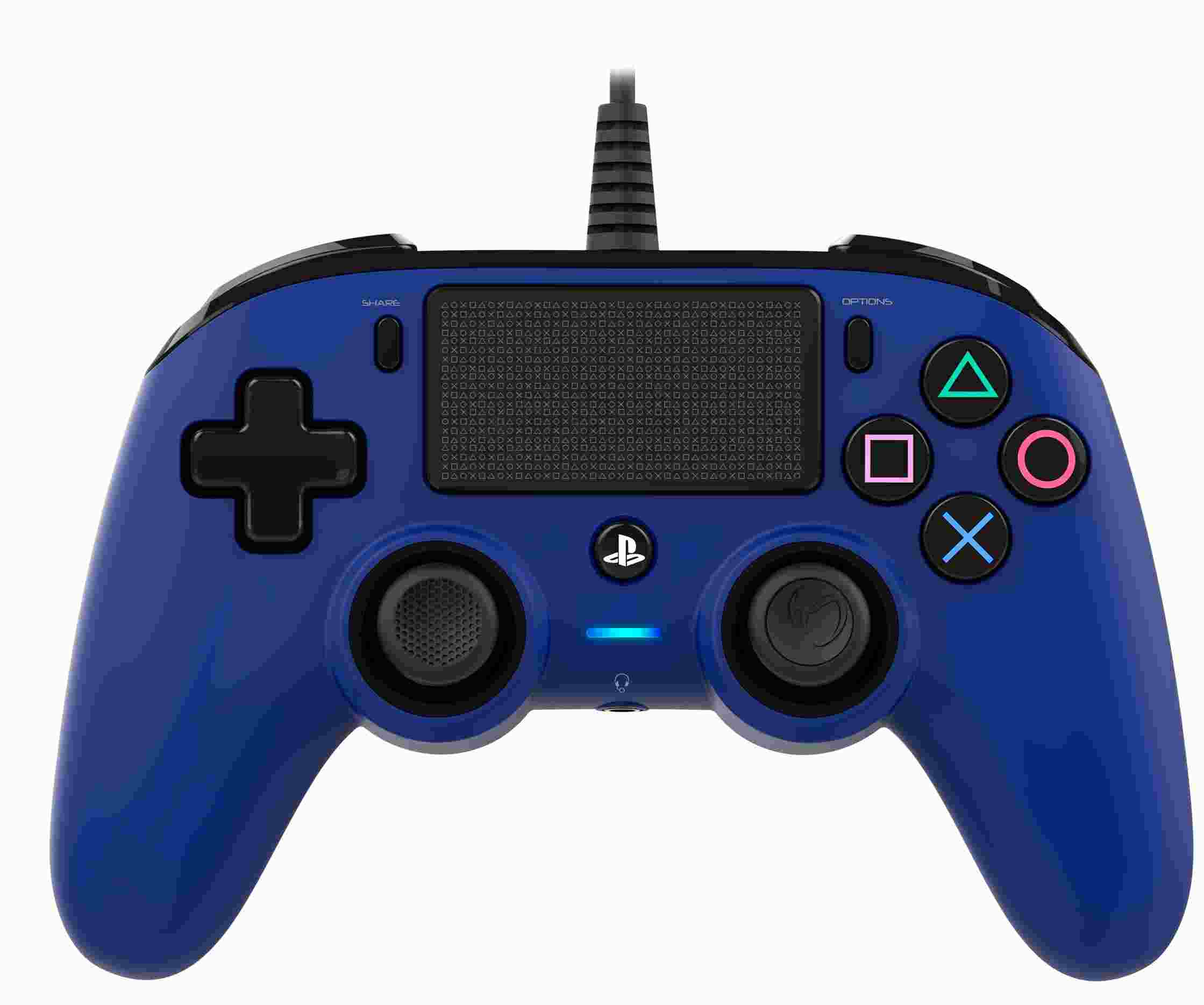 Nacon Wired Compact Controller - ovladač pro PlayStation 4 - modrý1 