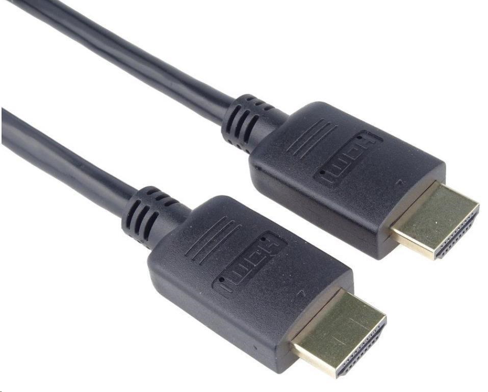 PremiumCord HDMI 2.0 Vysokorýchlostný + ethernetový kábel,  pozlátené konektory,  0, 5 m0 