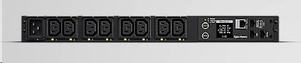 CyberPower Rack PDU,  prepínané a merané,  1U,  16A,  (8)C13,  IEC-320 C201 