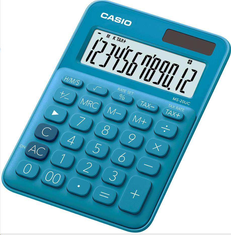 CASIO kalkulačka MS 20UC BU,  Stolní kalkulátor0 