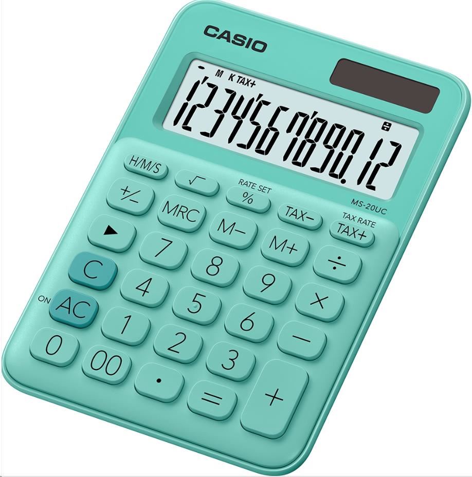 CASIO kalkulačka MS 20UC GN,  Stolní kalkulátor0 