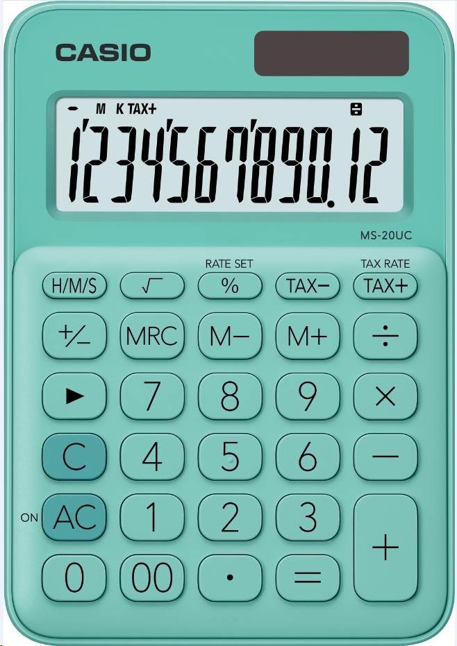 CASIO kalkulačka MS 20UC GN,  Stolní kalkulátor1 