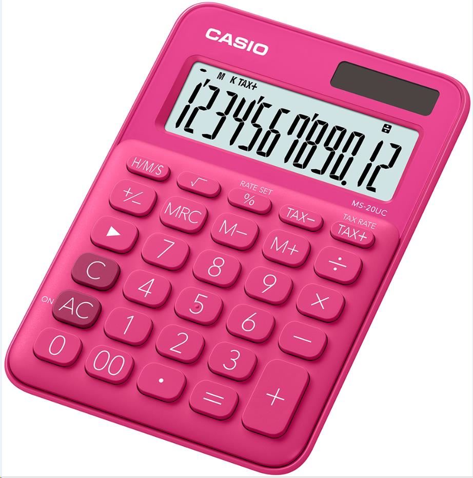 CASIO kalkulačka MS 20UC RD,  Stolní kalkulátor0 