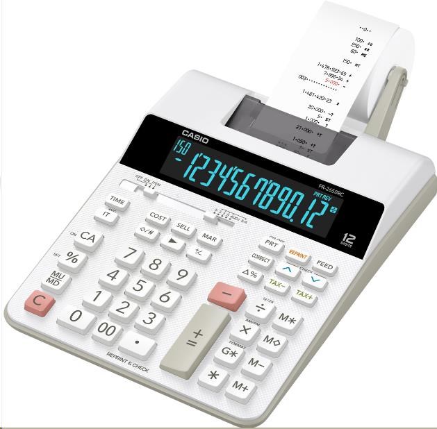 CASIO kalkulačka FR 2650 RC, Tiskový klakulátor0 