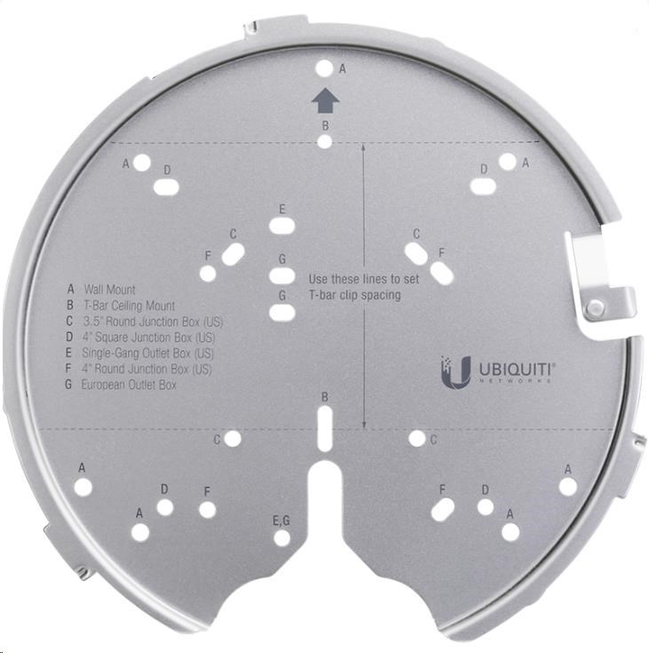 UBNT UniFi U-PRO-MP [Univerzálny montážny systém pre UAP-AC-PRO,  UAP-AC-HD,  UAP-AC-SHD]0 
