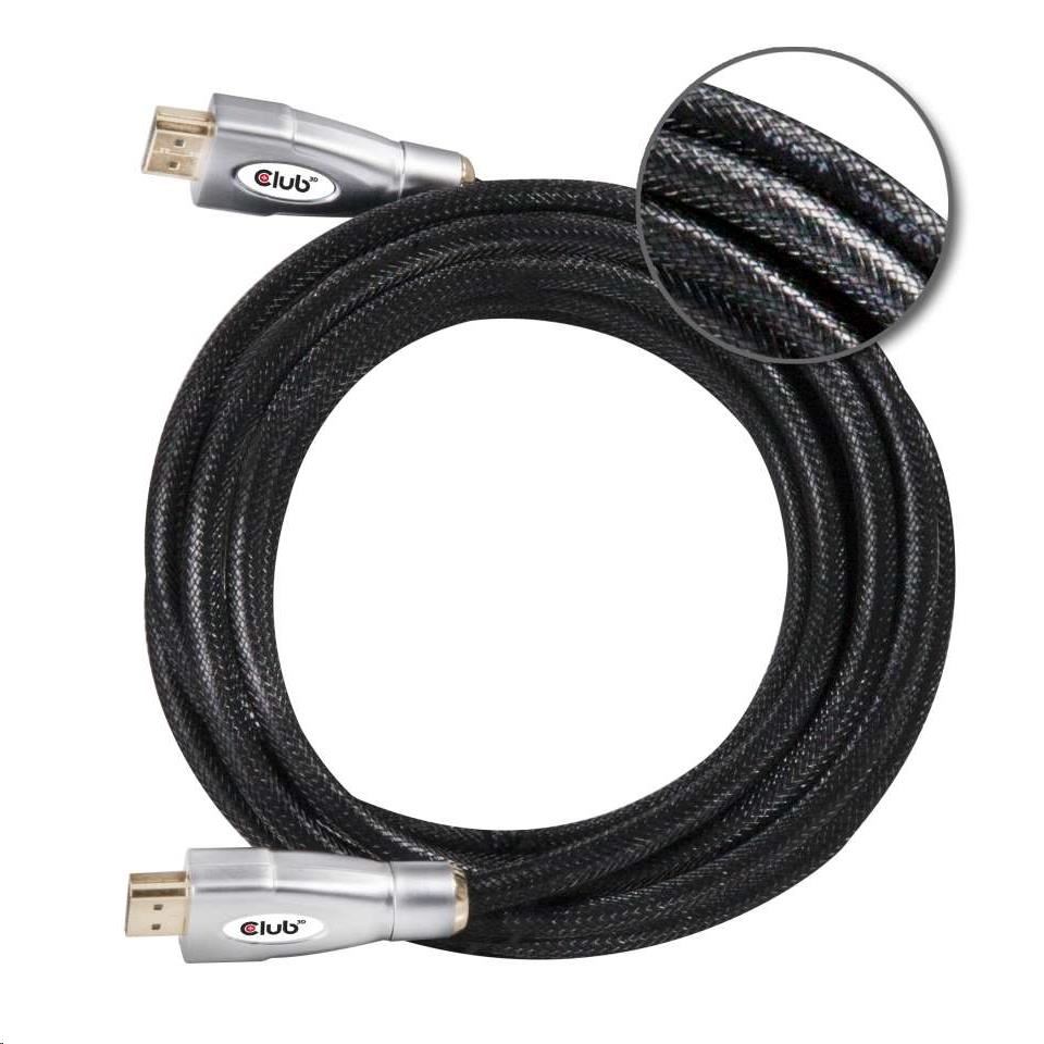Kábel HDMI Club3D 2.0,  vysoká rýchlosť 4K60Hz UHD (M/ M),  5 m2 