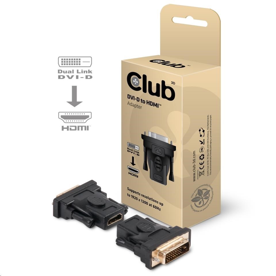 Club3D Pasívny adaptér DVI-D na HDMI 1.3 (M/ Ž)5 