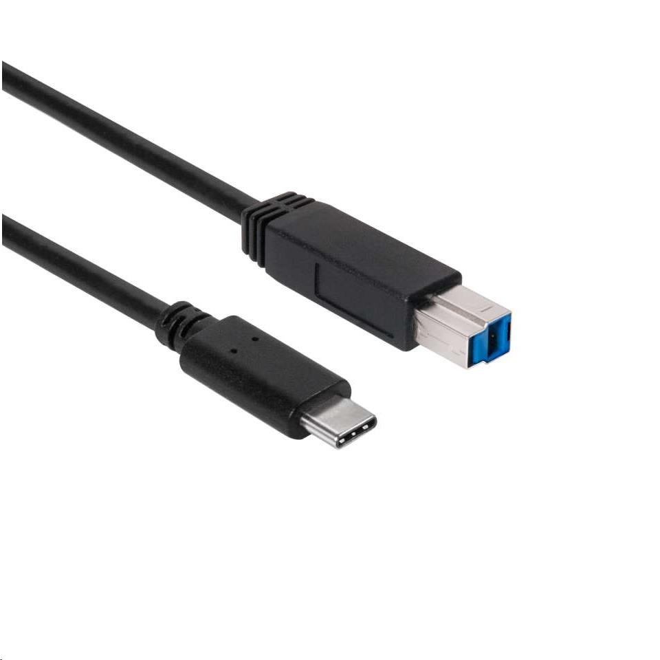 Kábel USB Club3D 3.1 USB Type-C Gen2 na USB Type-B (M/ M),  1 m2 