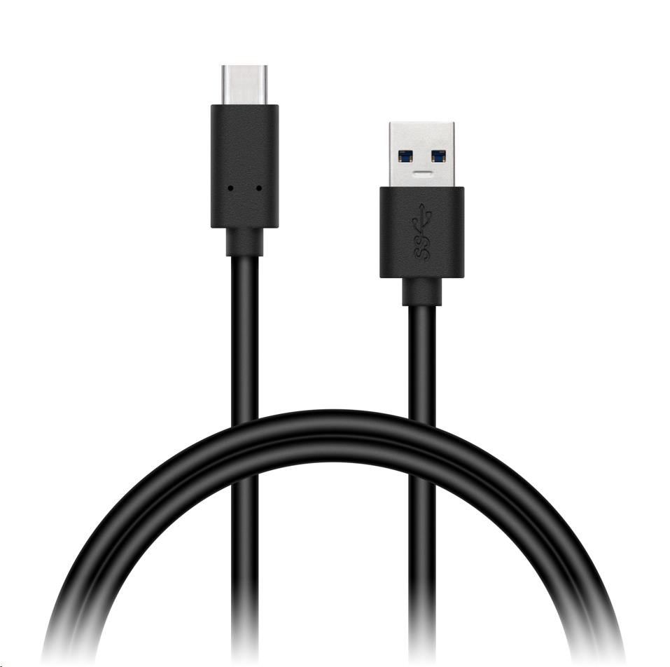 CONNECT IT Wirez USB-C (typ C) -> USB-A,  USB 3.1 Gen 1,  čierna,  0, 5 m2 