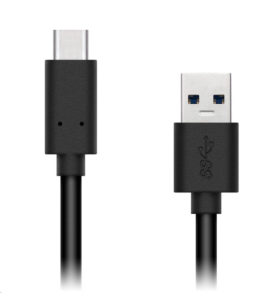 CONNECT IT Wirez USB-C (typ C) -> USB-A,  USB 3.1 Gen 1,  čierna,  0, 5 m0 