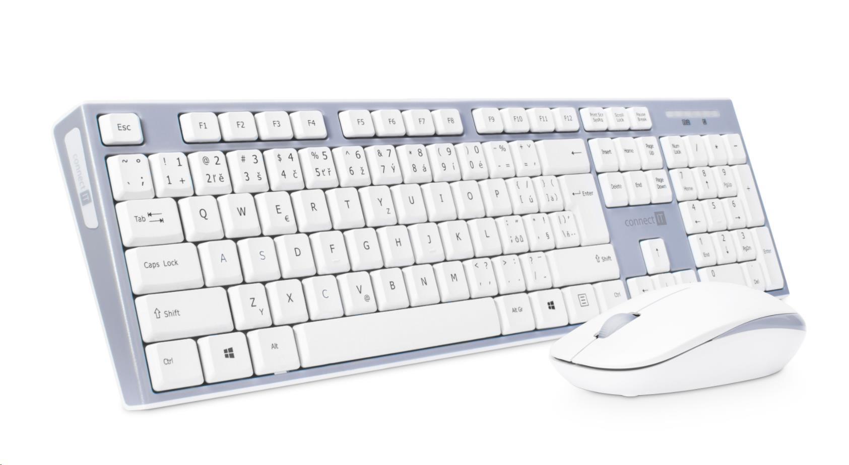 CONNECT IT Kombinovaná bezdrôtová klávesnica + myš,  CZ + SK rozloženie0 