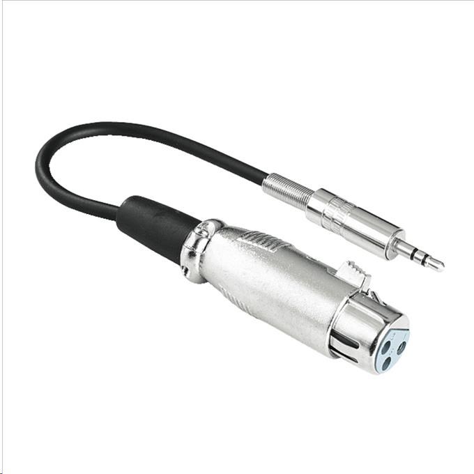 Hama audio adaptér XLR zásuvka - jack vidlica 3, 5 mm stereo3 