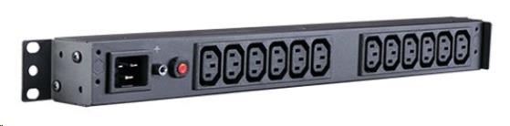 CyberPower Rack PDU,  Basic,  1U,  16A,  (12)C13,  IEC-320 C201 