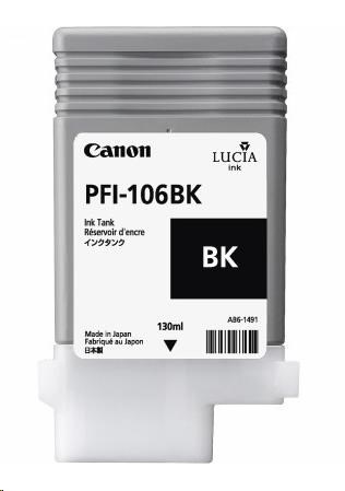 Atramentová kazeta Canon PFI-106,  čierna fotografická (PBK)0 