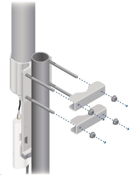 UBNT airMAX všesmerová anténa AMO-2G10 [všesmerová anténa MIMO,  2.4GHz,  10dBi,  raketová súprava]6 