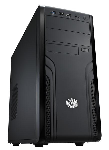 Cooler Master case Force 500,  ATX,  1x 120mm Fan,  Černá0 