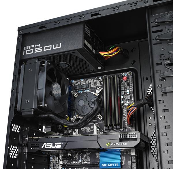 Cooler Master case Force 500,  ATX,  1x 120mm Fan,  Černá7 