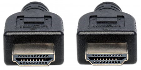 MANHATTAN Nástenný vysokorýchlostný kábel CL3 HDMI s Ethernetom,  HEC,  ARC,  3D,  4K,  tienený,  1 m,  čierny2 