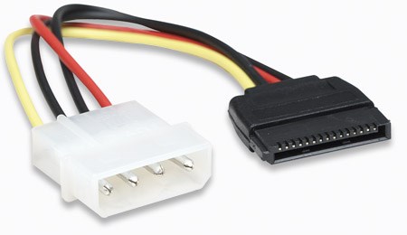 Napájací kábel MANHATTAN SATA,  4-pinový na 15-pinový,  16 cm1 