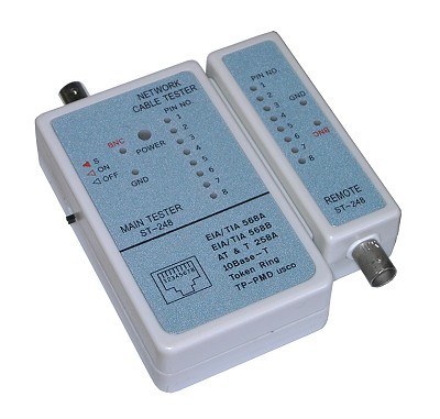 GEMBIRD Eth tester káblov NCT-1 pre RJ45,  RG580 