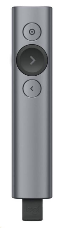 Logitech prezentér Spotlight Plus,  Bezdrátový,  Bluetooth,  tmavě šedá0 