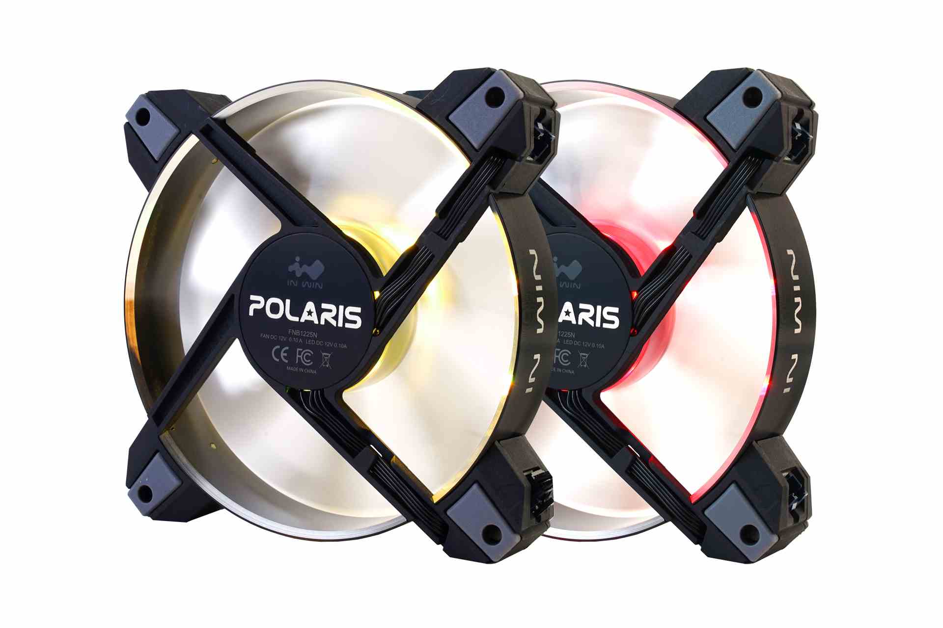 IN WIN ventilátor Polaris RGB Aluminium (dvojbalenie)0 