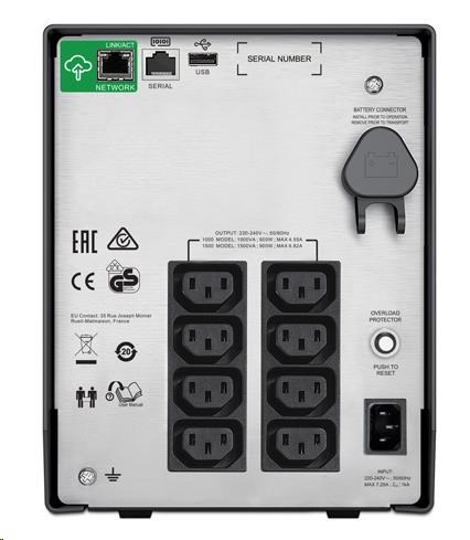 APC Smart-UPS C 1000VA LCD 230V so SmartConnect (600W)1 