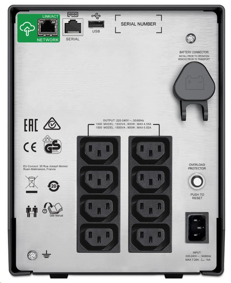 APC Smart-UPS C 1500VA LCD 230V so SmartConnect (900W)1 