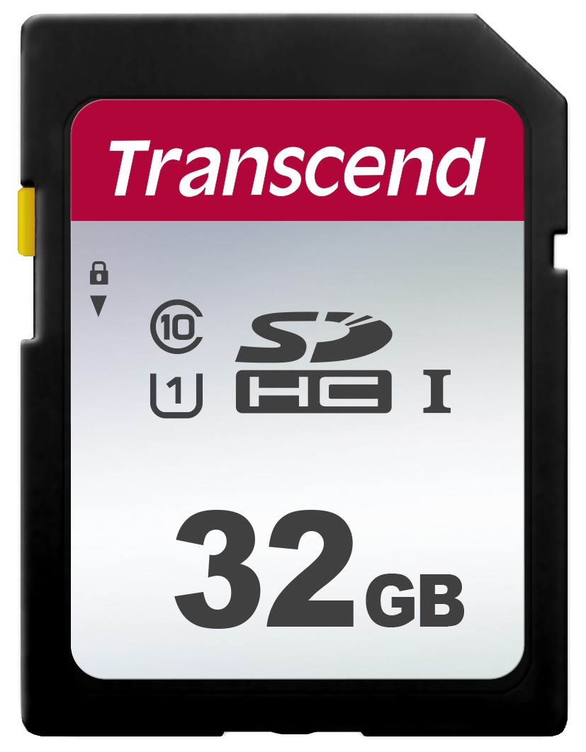 Karta TRANSCEND SDHC 32GB 300S,  UHS-I U1 (R:100/ W:25 MB/ s)0 